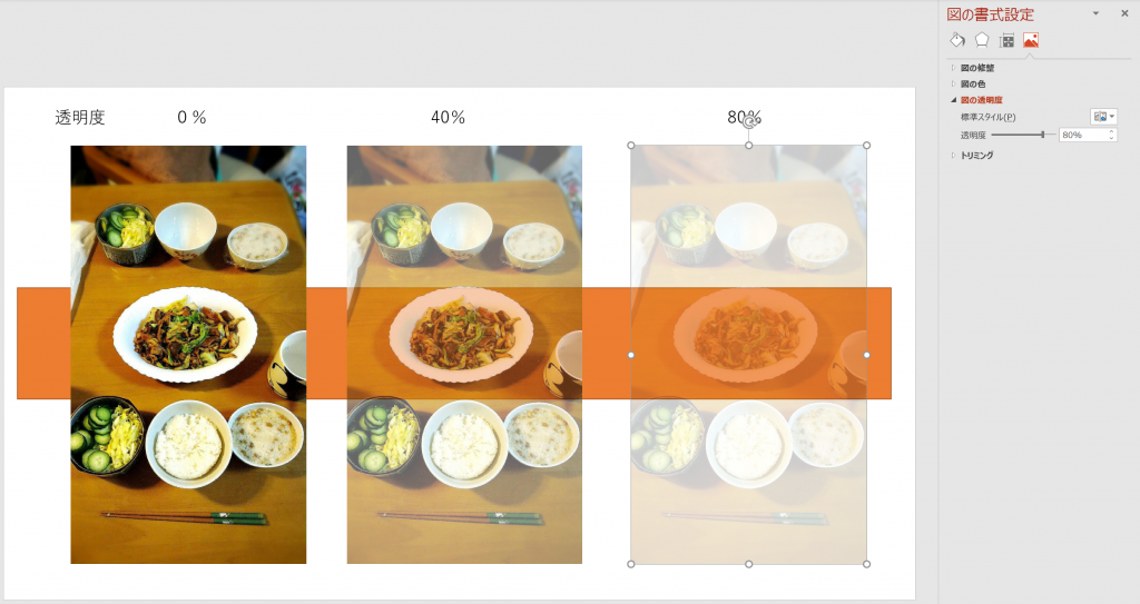 パワーポイント 写真や画像を一発で半透明にする機能が大変便利 すばらしきofficeとアドインの世界